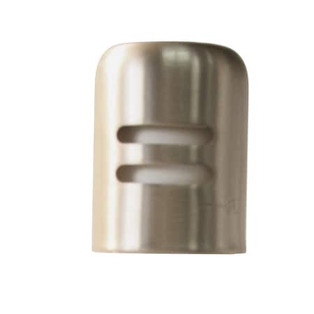 Westbrass 1-5/8" x 2-1/4" Solid Brass Air Gap Cap Only, Non-Skirted, Stainless Steel D201-20